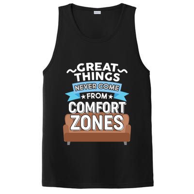 Great Things Never Come From Comfort Zones PosiCharge Competitor Tank