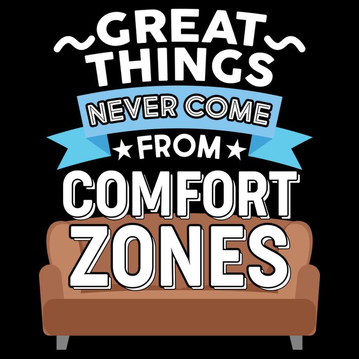 Great Things Never Come From Comfort Zones Tie-Dye T-Shirt