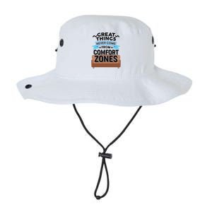 Great Things Never Come From Comfort Zones Legacy Cool Fit Booney Bucket Hat