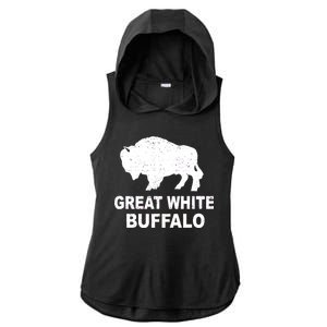 Great White Buffalo Ladies PosiCharge Tri-Blend Wicking Draft Hoodie Tank