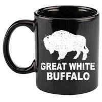 Great White Buffalo 11oz C Handle Ceramic Mug