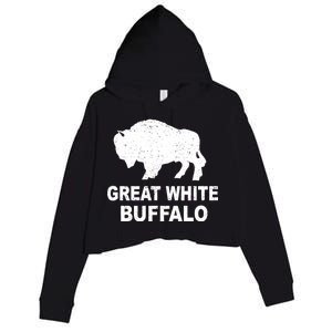 Great White Buffalo Crop Fleece Hoodie