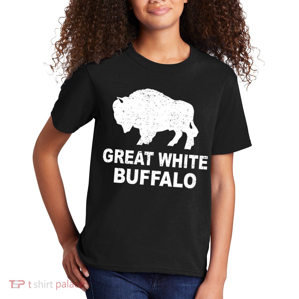 Great White Buffalo Kids T-Shirt