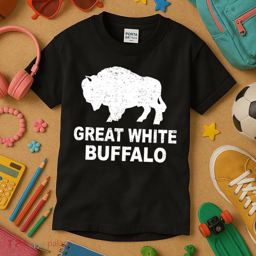 Great White Buffalo Kids T-Shirt