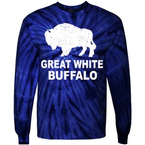 Great White Buffalo Tie-Dye Long Sleeve Shirt