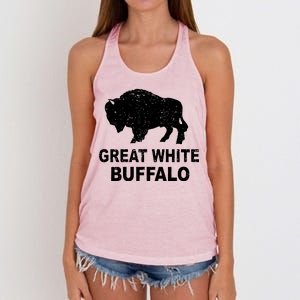 Great White Buffalo Women's Knotted Racerback Tank