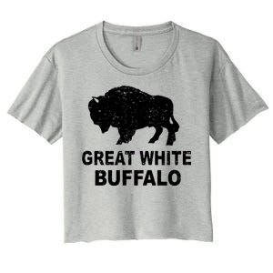 Great White Buffalo Women's Crop Top Tee