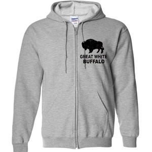 Great White Buffalo Full Zip Hoodie