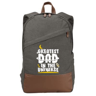 Greatest Dad In The Universe Cotton Canvas Backpack