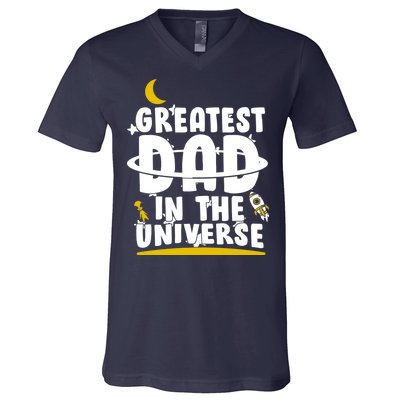 Greatest Dad In The Universe V-Neck T-Shirt