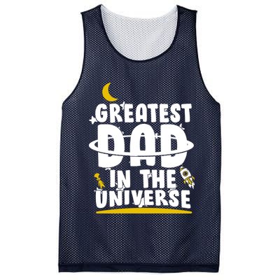 Greatest Dad In The Universe Mesh Reversible Basketball Jersey Tank