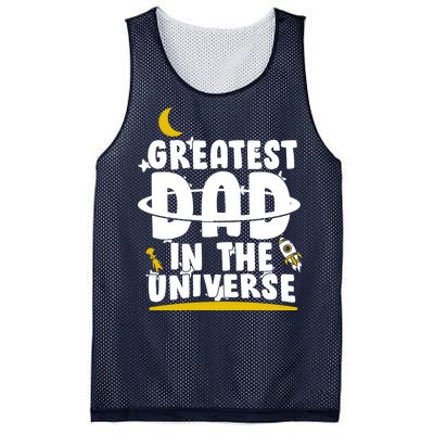 Greatest Dad In The Universe Mesh Reversible Basketball Jersey Tank