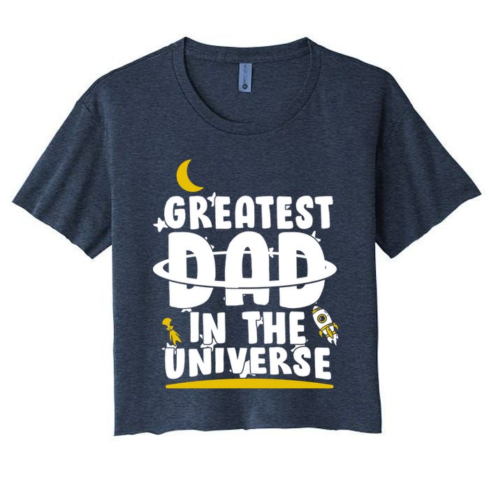 Greatest Dad In The Universe Crop Top