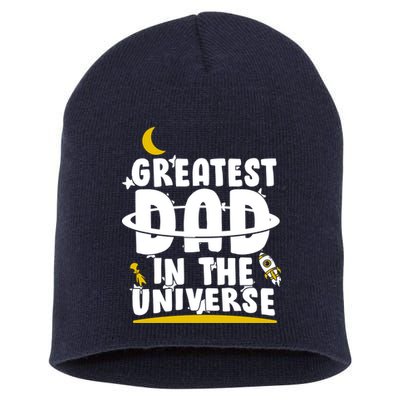 Greatest Dad In The Universe Short Acrylic Beanie