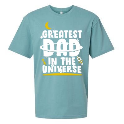 Greatest Dad In The Universe Sueded Cloud Jersey T-Shirt