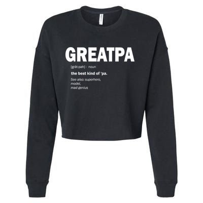 Greatpa The Best Kind Of Pa Cropped Pullover Crew