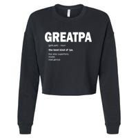 Greatpa The Best Kind Of Pa Cropped Pullover Crew