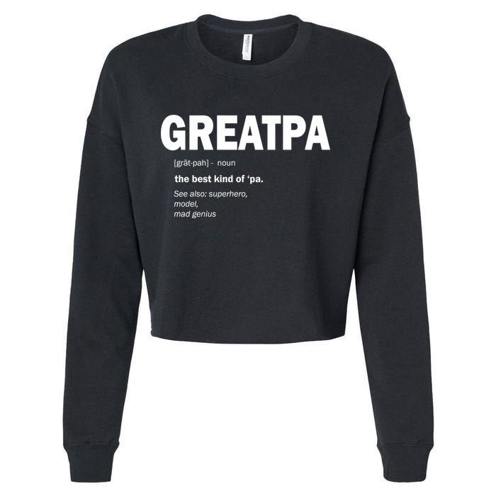 Greatpa The Best Kind Of Pa Cropped Pullover Crew