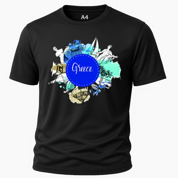 Greece Cooling Performance Crew T-Shirt