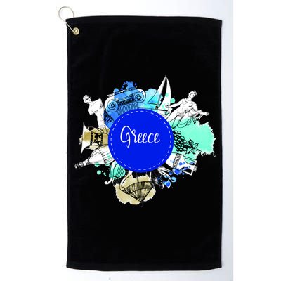 Greece Platinum Collection Golf Towel