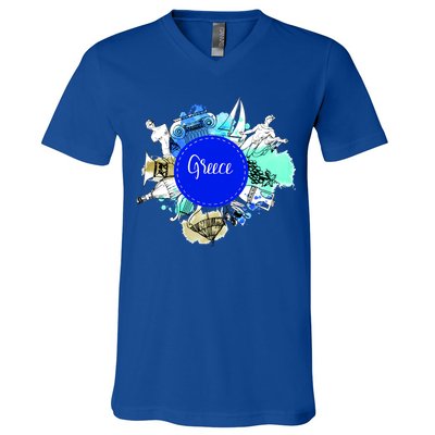 Greece V-Neck T-Shirt