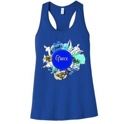 Greece Women's Racerback Tank