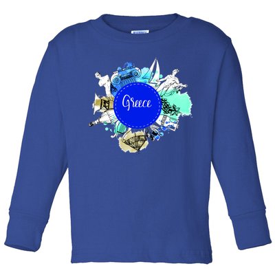 Greece Toddler Long Sleeve Shirt