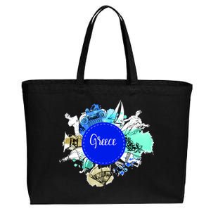 Greece Cotton Canvas Jumbo Tote