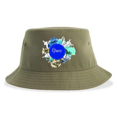 Greece Sustainable Bucket Hat