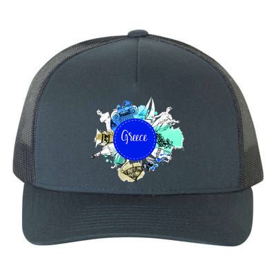 Greece Yupoong Adult 5-Panel Trucker Hat