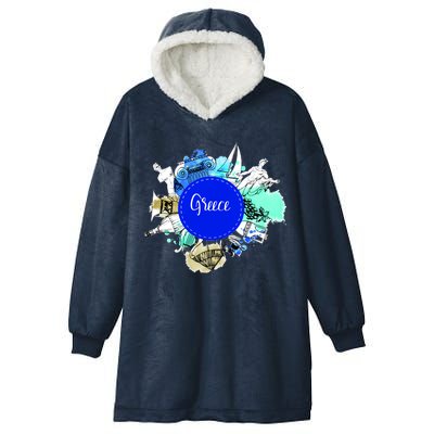 Greece Hooded Wearable Blanket