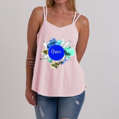 Greece Women's Strappy Tank