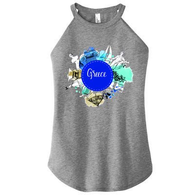 Greece Women's Perfect Tri Rocker Tank