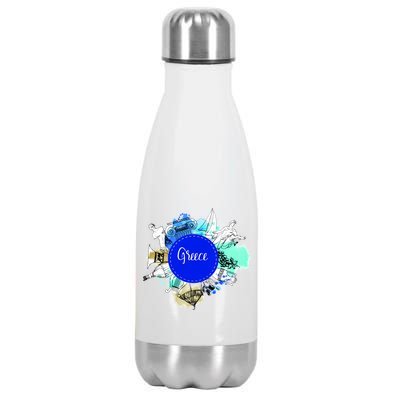 Greece Stainless Steel Insulated Water Bottle