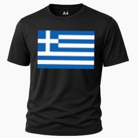 Greece Flag Cooling Performance Crew T-Shirt
