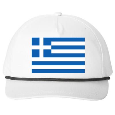 Greece Flag Snapback Five-Panel Rope Hat