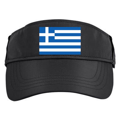 Greece Flag Adult Drive Performance Visor