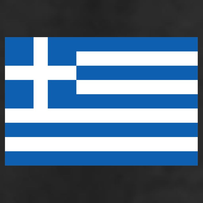 Greece Flag Adult Drive Performance Visor
