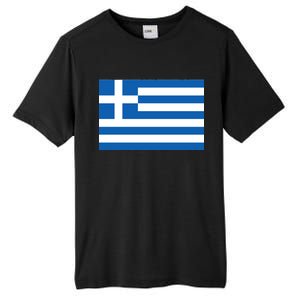 Greece Flag Tall Fusion ChromaSoft Performance T-Shirt