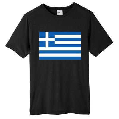 Greece Flag Tall Fusion ChromaSoft Performance T-Shirt