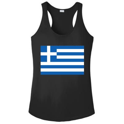 Greece Flag Ladies PosiCharge Competitor Racerback Tank