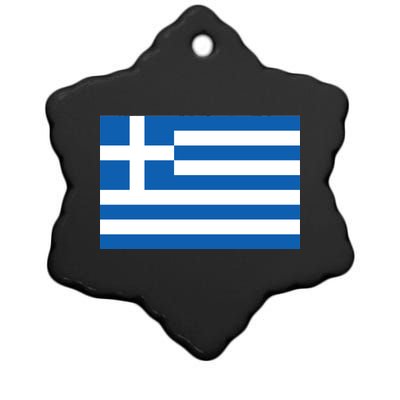 Greece Flag Ceramic Star Ornament