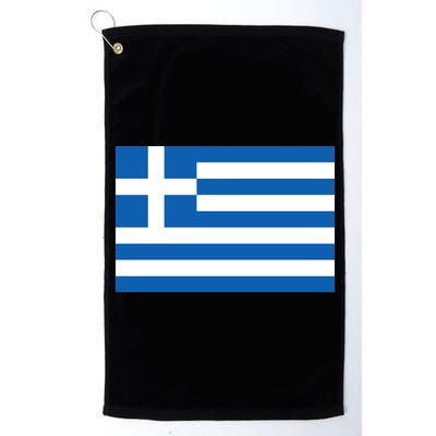 Greece Flag Platinum Collection Golf Towel