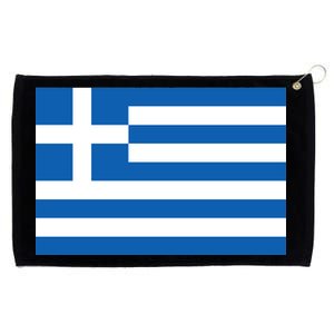 Greece Flag Grommeted Golf Towel