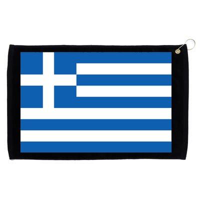 Greece Flag Grommeted Golf Towel