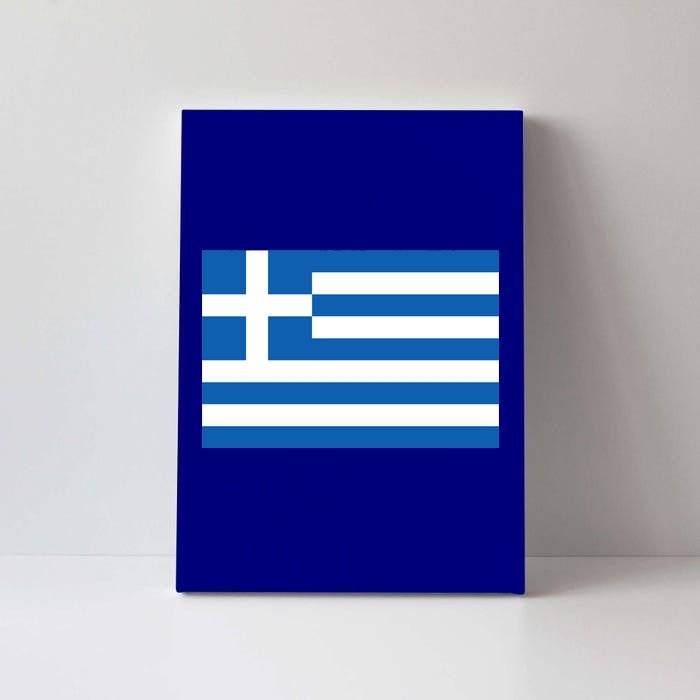 Greece Flag Canvas