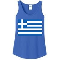 Greece Flag Ladies Essential Tank