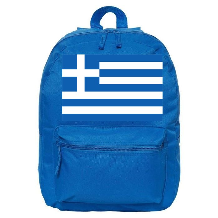 Greece Flag 16 in Basic Backpack