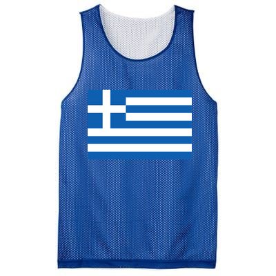 Greece Flag Mesh Reversible Basketball Jersey Tank