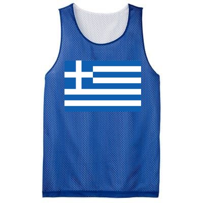 Greece Flag Mesh Reversible Basketball Jersey Tank